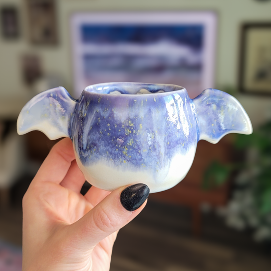 Winged Planter - Watercolor Blue #2