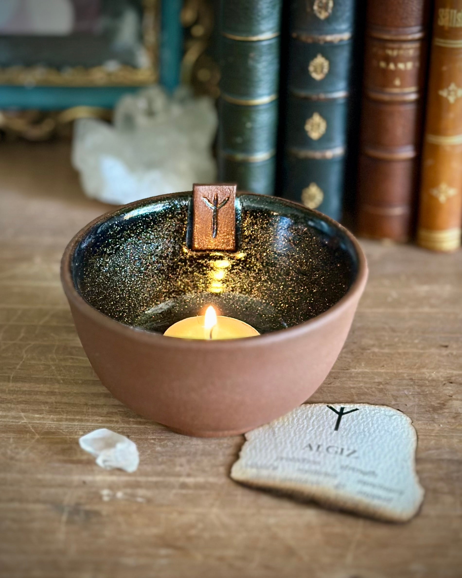 Algiz Offering Bowl - Starlight – Whims & Wiles