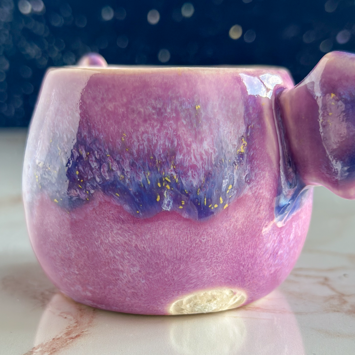 Winged Planter - Crystalline Plum #3 (Seconds Sale)