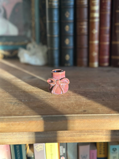 Miniature Bow Vase - Plum