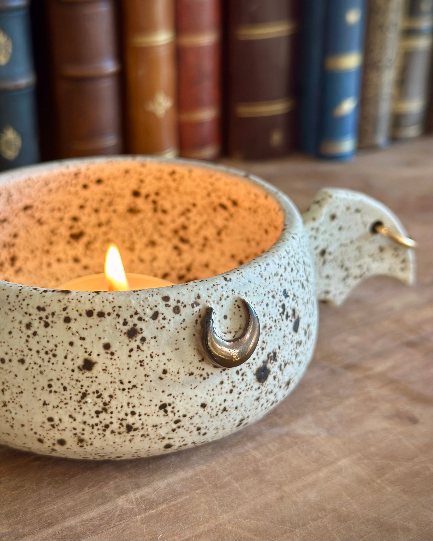 Bat Guardian - Fossil (Pierced)