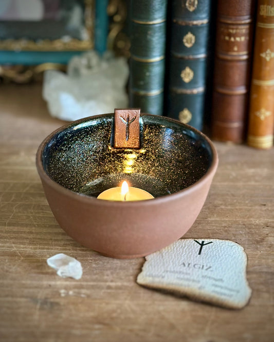 Algiz Offering Bowl - Starlight