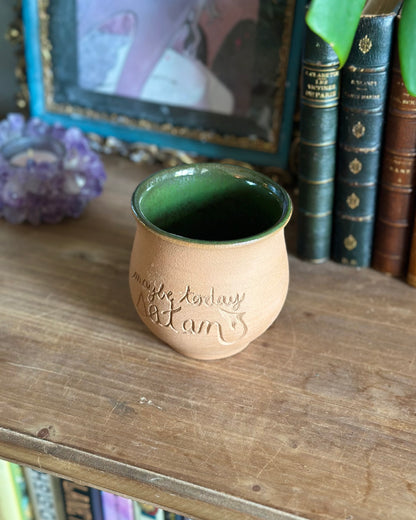 Maybe Today Satan Tumbler - Monstera (12oz)