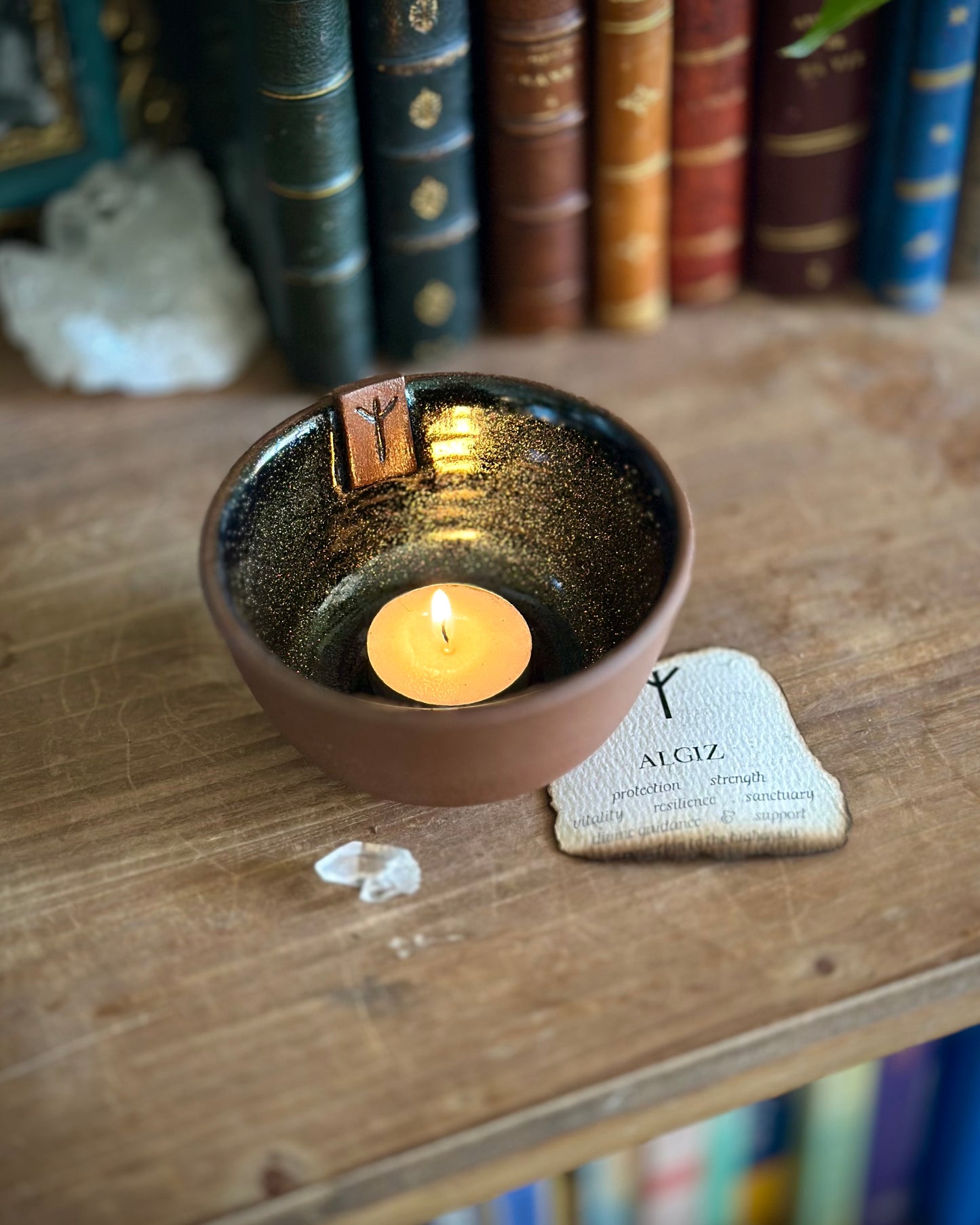 Algiz Offering Bowl - Starlight