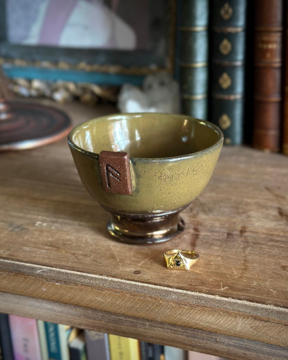 Ansuz Offering Bowl - Mosslight