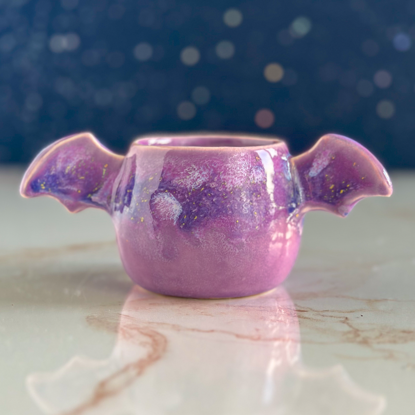 Winged Planter - Crystalline Plum #3 (Seconds Sale)