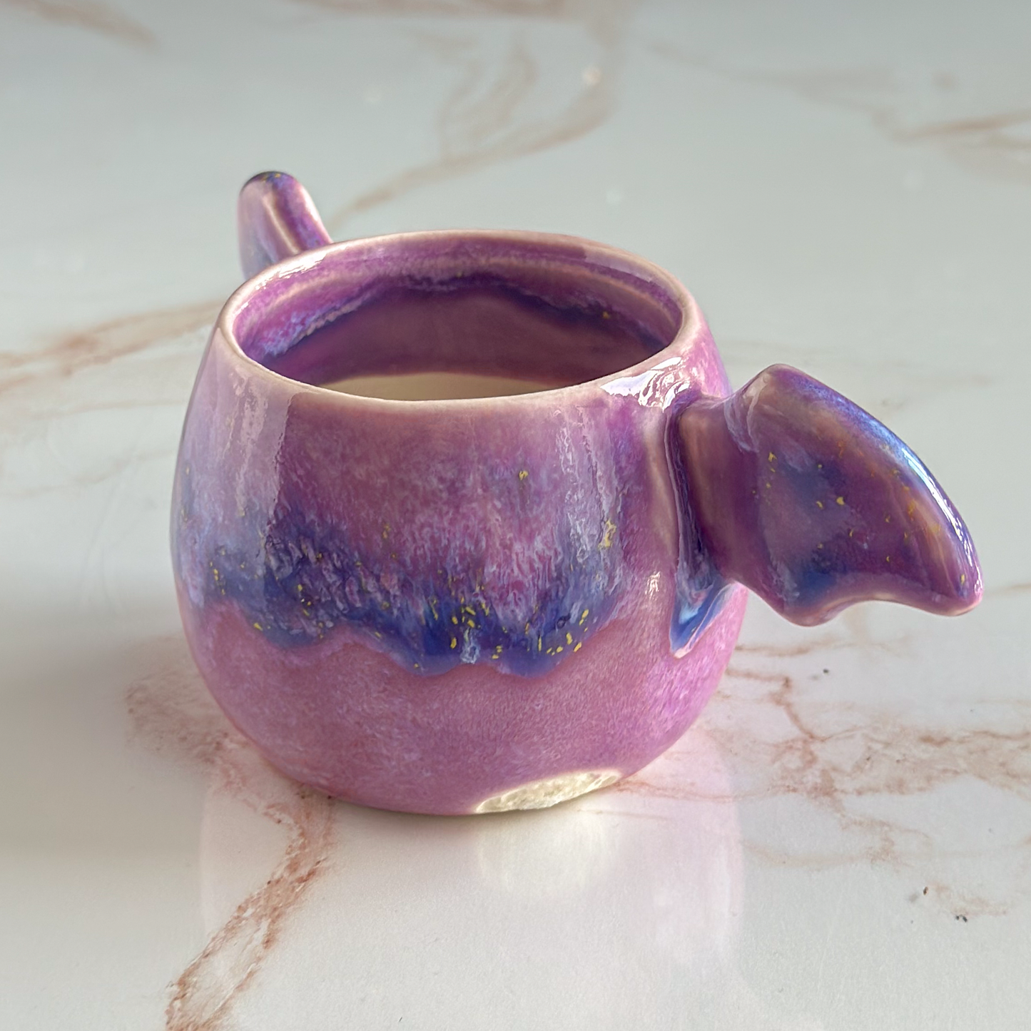 Winged Planter - Crystalline Plum #3 (Seconds Sale)