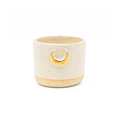 White Moon Gilded Planter (Made to Order)