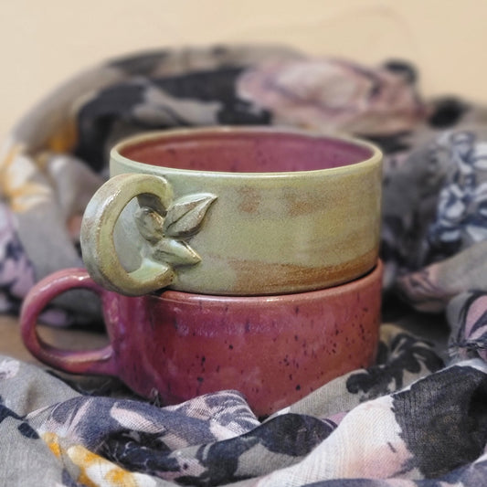 Stackable Sculpted Soup Mug Set