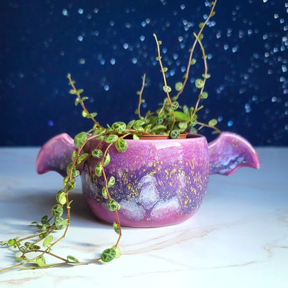 Winged Planter - Crystalline Plum