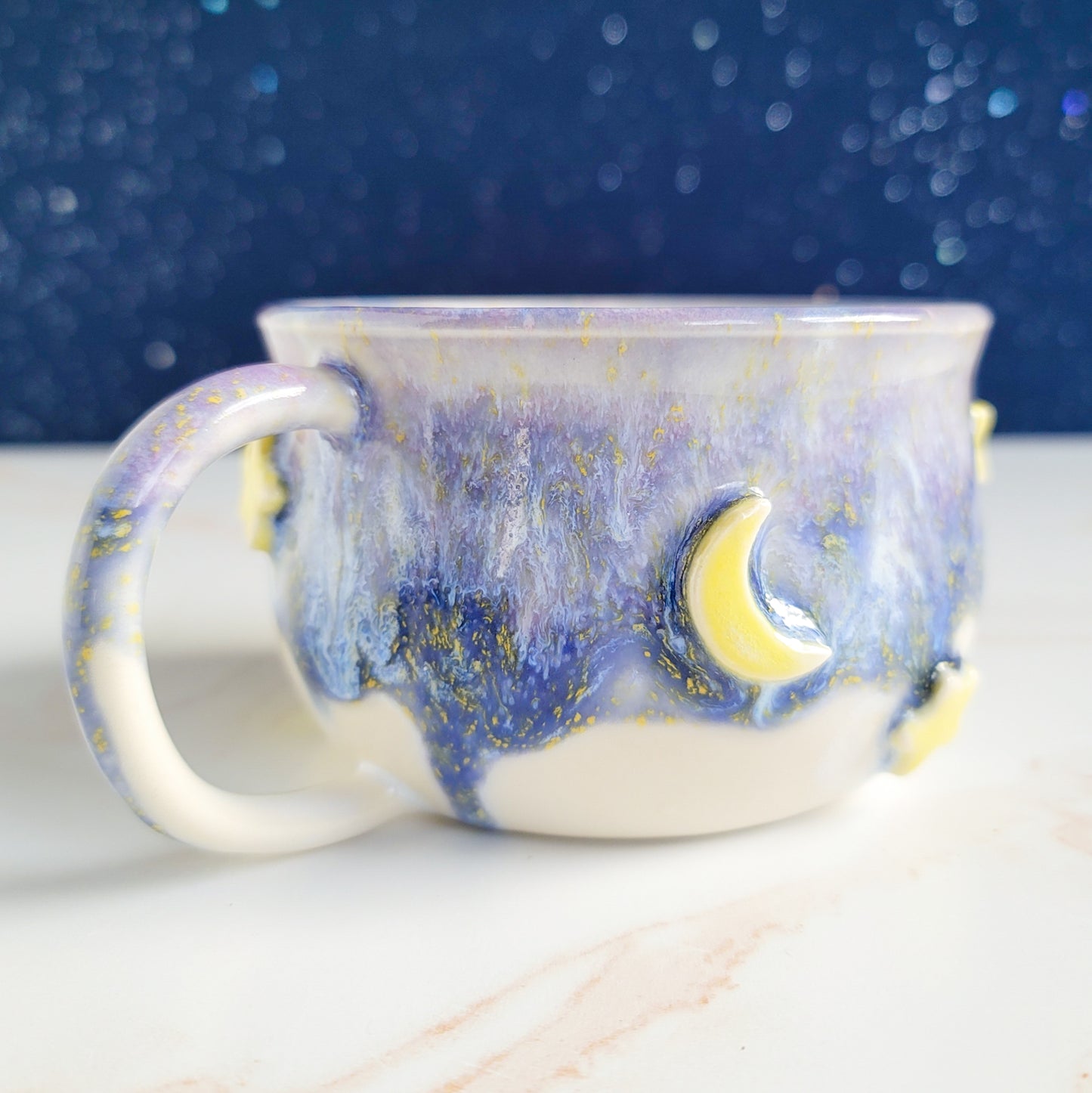 Moon & Star Charm Mug - Pastel Dream (14oz)