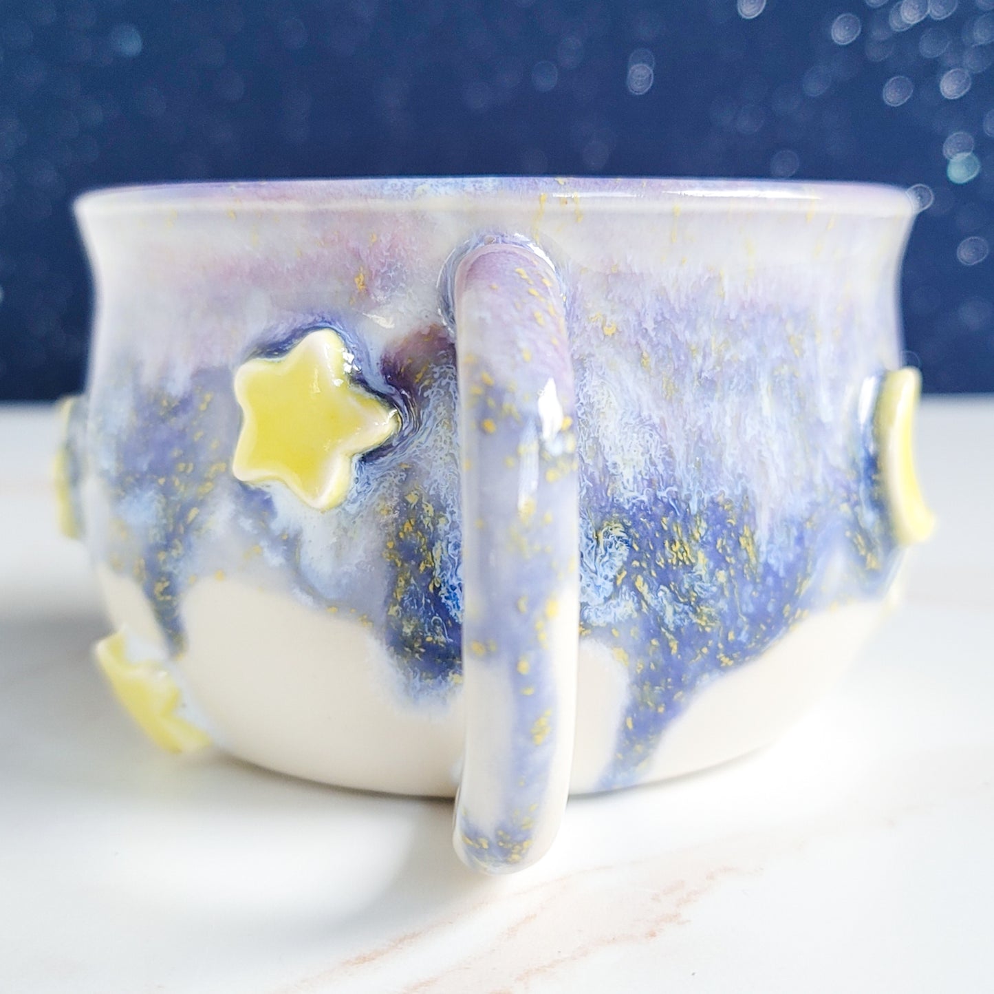 Moon & Star Charm Mug - Pastel Dream (14oz)
