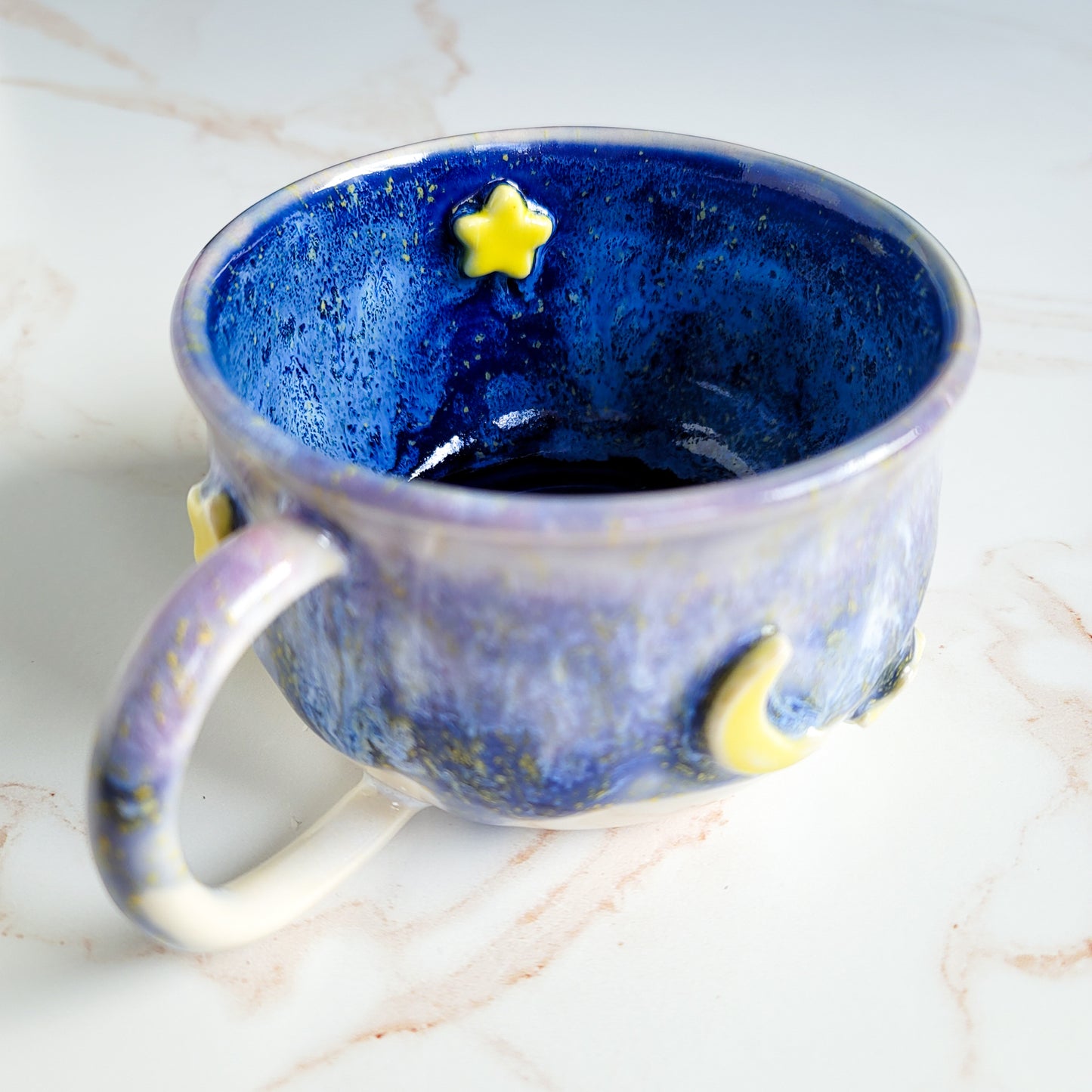 Moon & Star Charm Mug - Pastel Dream (14oz)