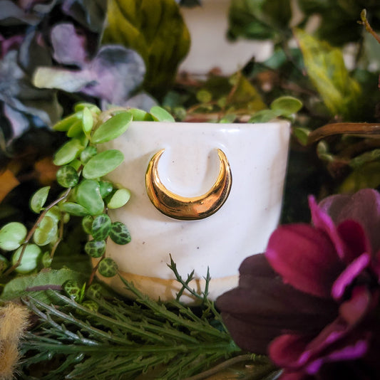 White Moon Gilded Planter (Made to Order)